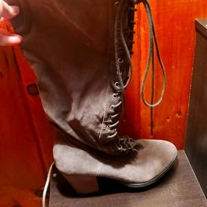 Tall Gray Boots